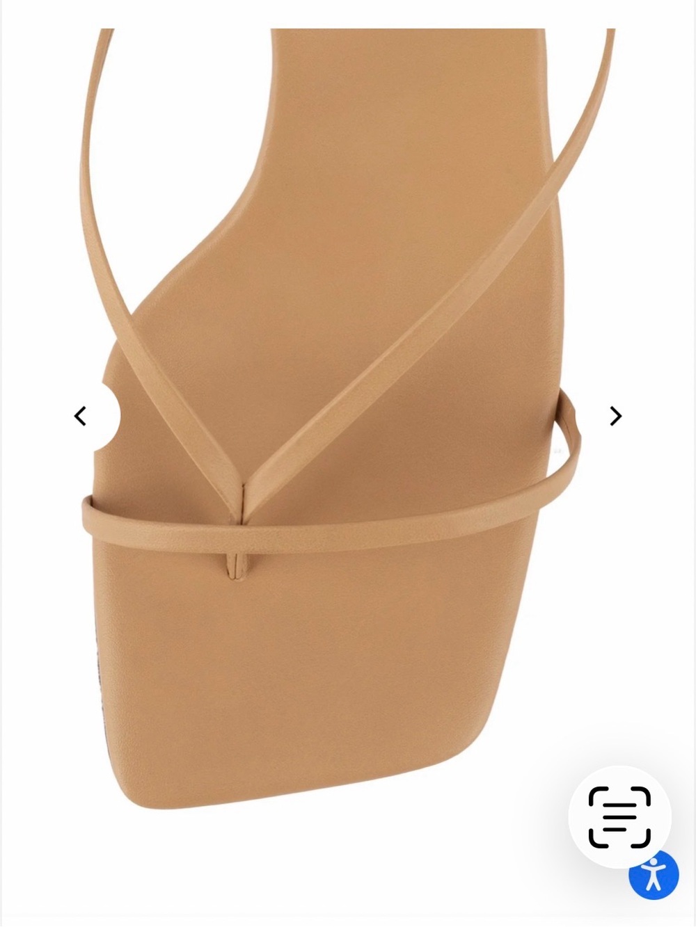 Jeffrey Campbell Flux Tan Strappy Square-Toe Ankle Strap Heel sz 7.5 - Picture 4 of 11